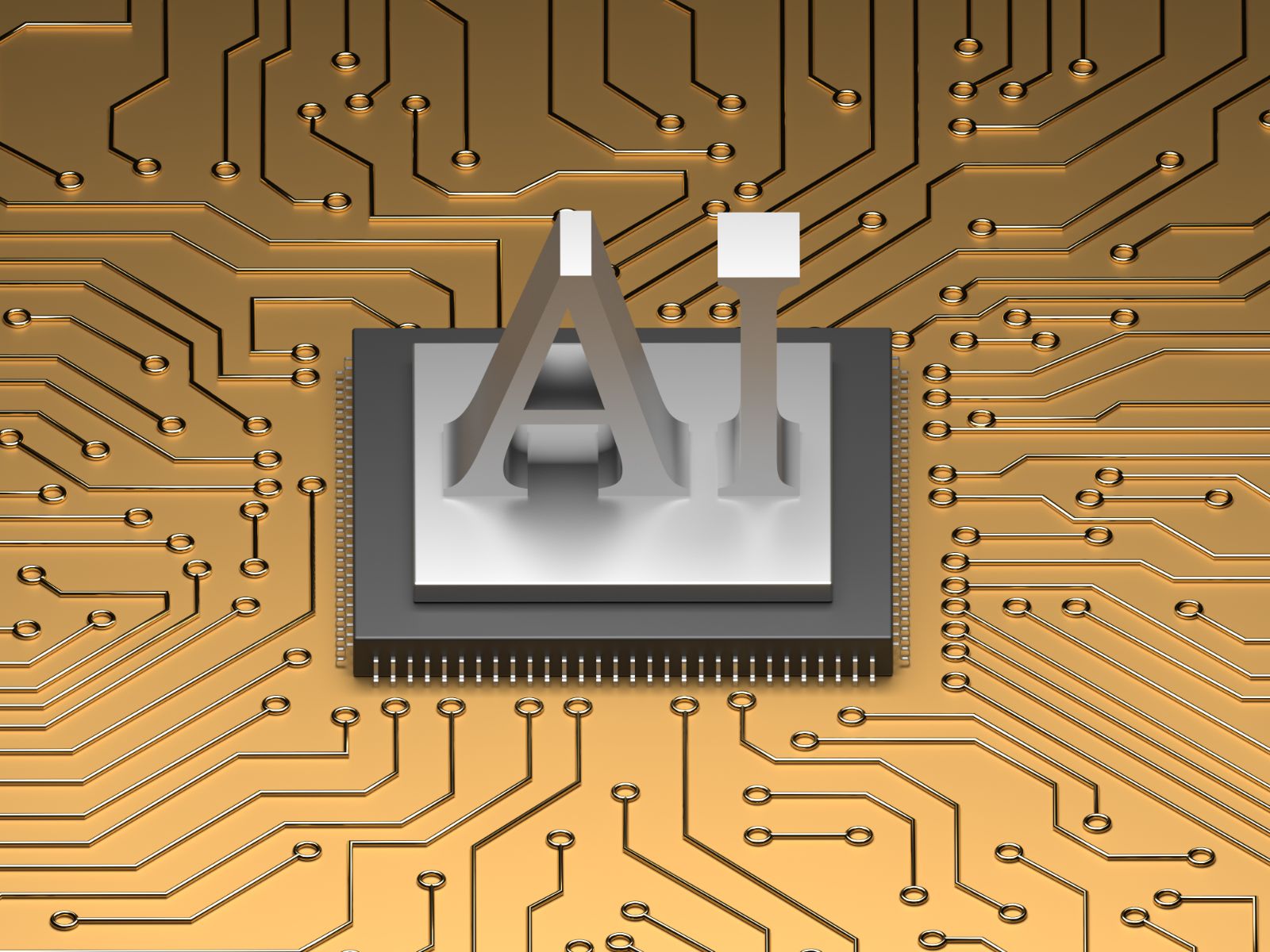 Circuit lines forming a cloud shape