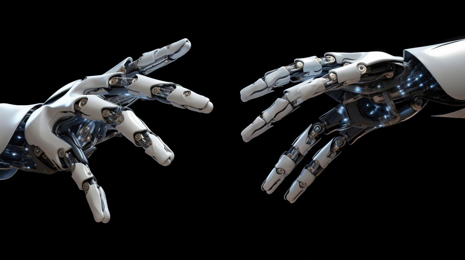 A humanoid robot indoors